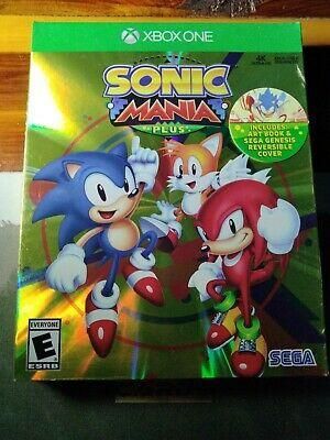 Xbox One - Sonic Mania Plus - XB1 - Includes Art Book - NEW - Sealed - Fast Ship