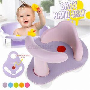 Sate Support Baby Bath Ring Chair Seat Mat Infant Toddler Bathtub Fun Wash YV~