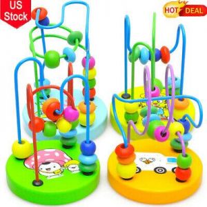 Mini Bead Maze Roller Coaster Game Toy Children Develop Brain Educational Toys